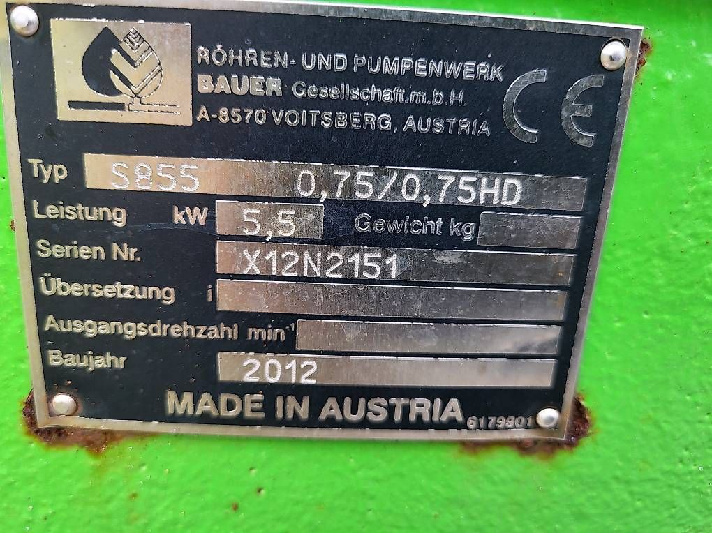 Pompe & Parti di ricambio: Gülleseparator Bauer S855 – Usato da Giswil venduto da Hans83 2