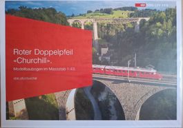 Modellbaubogen«Churchill» - Roter Doppelpfeil, Massstab 1:43