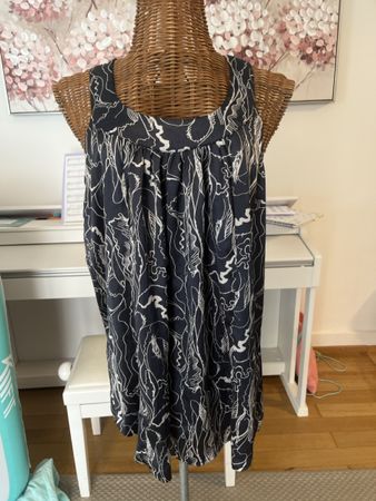 Elegantes Top, blau-glänzend, Vero Moda, S