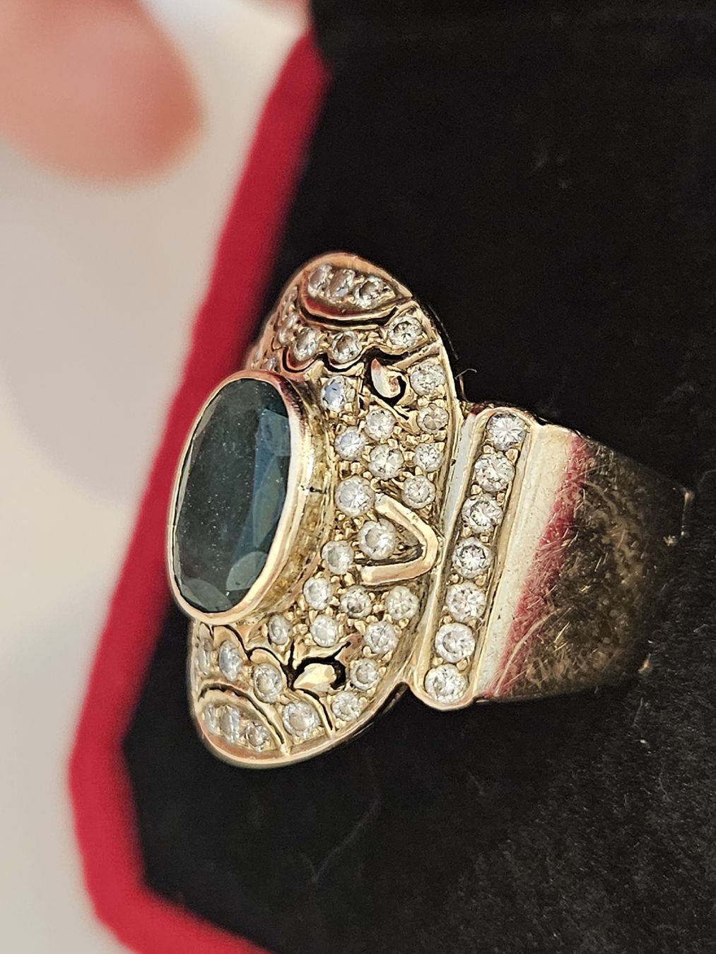 Anelli: Gold Ring 750 with Emerald & Diamonds Size 57 9.5g – Usato da Schlieren venduto da Bestleo 6