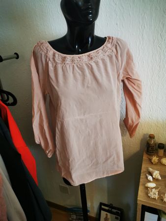 EIDÉN Seidenbluse Rosé Gr. 38 Elegant & Feminin