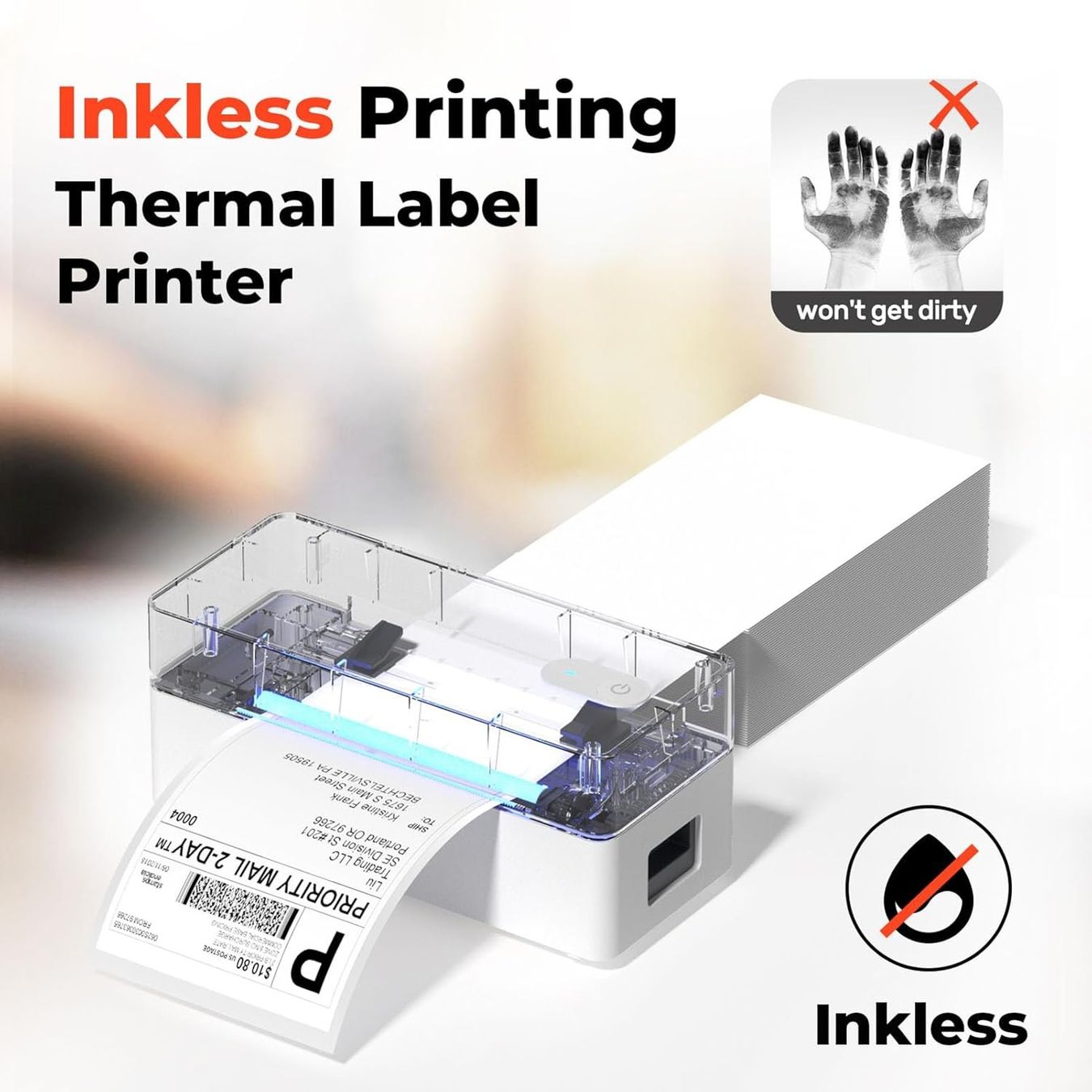 Imprimantes: Bluetooth Etikettendrucker 4x6 Thermodrucker – Neuf avec emballage d'origine à Suhr par SchnapperCH 6