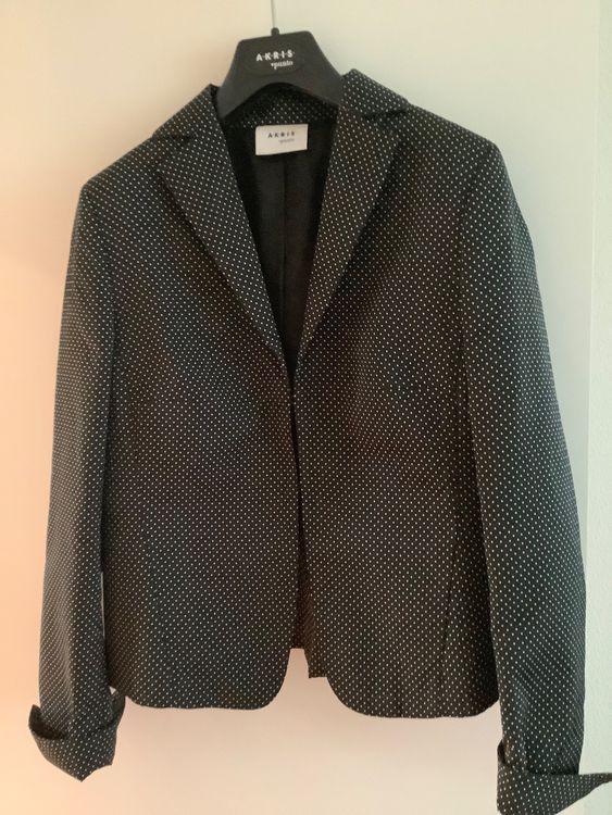 Blazer Tweeté (tissu Type Tweed) De Créateur Akris Punto, Taille S - Neuf Sans étiquettes