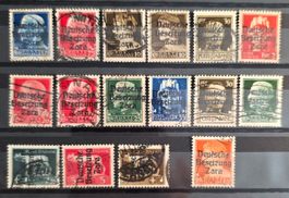 Deutsche Besetzung Zara 1943 Italien Aufdruck 16V GEST Lot