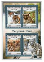 Block "Tiger, Schneeleopard, Puma, Leopard". Niger