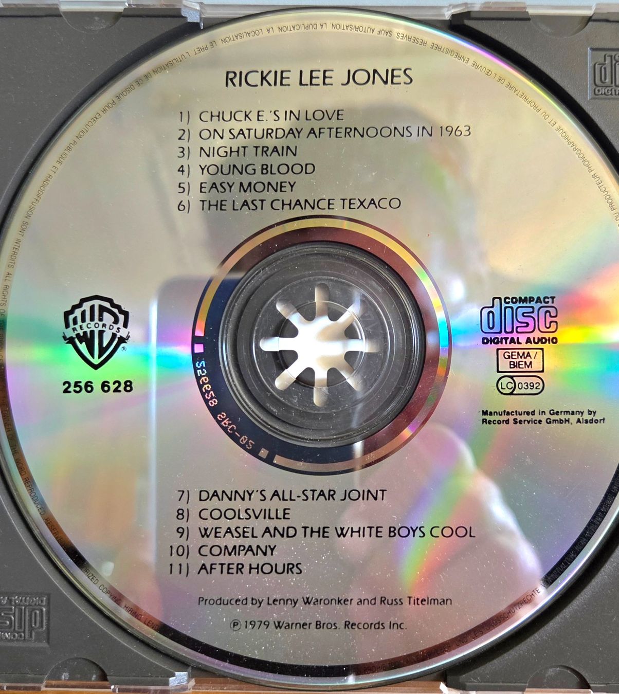 CD: Rickie Lee Jones - s/t – Usato da Biberist venduto da Beaver58 1