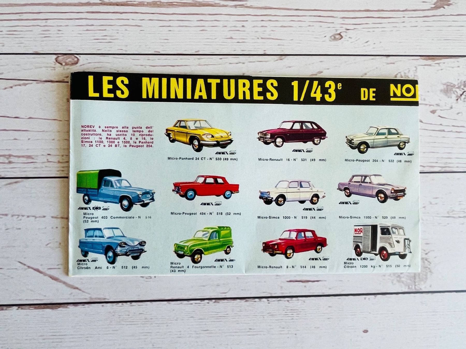 Modellini d'auto: Dépliant Poster Norev - 1969 – Nuovo (secondo la descrizione) da Gland venduto da san_xz5j 1