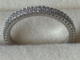 Luxus Elegante Gr.19/9 Ring Memoire Farbe : Silber
