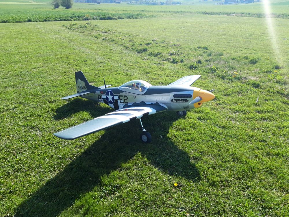 Verkaufe P51 Mustang 20cc von Horizon/Hangar 9 im Set Kaufen auf Ricardo