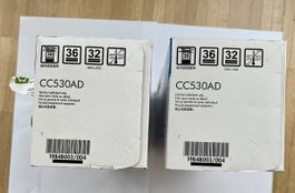 HP Laser Jet CC530AD, black, 2 Farbkartuschen, ungeöffnet