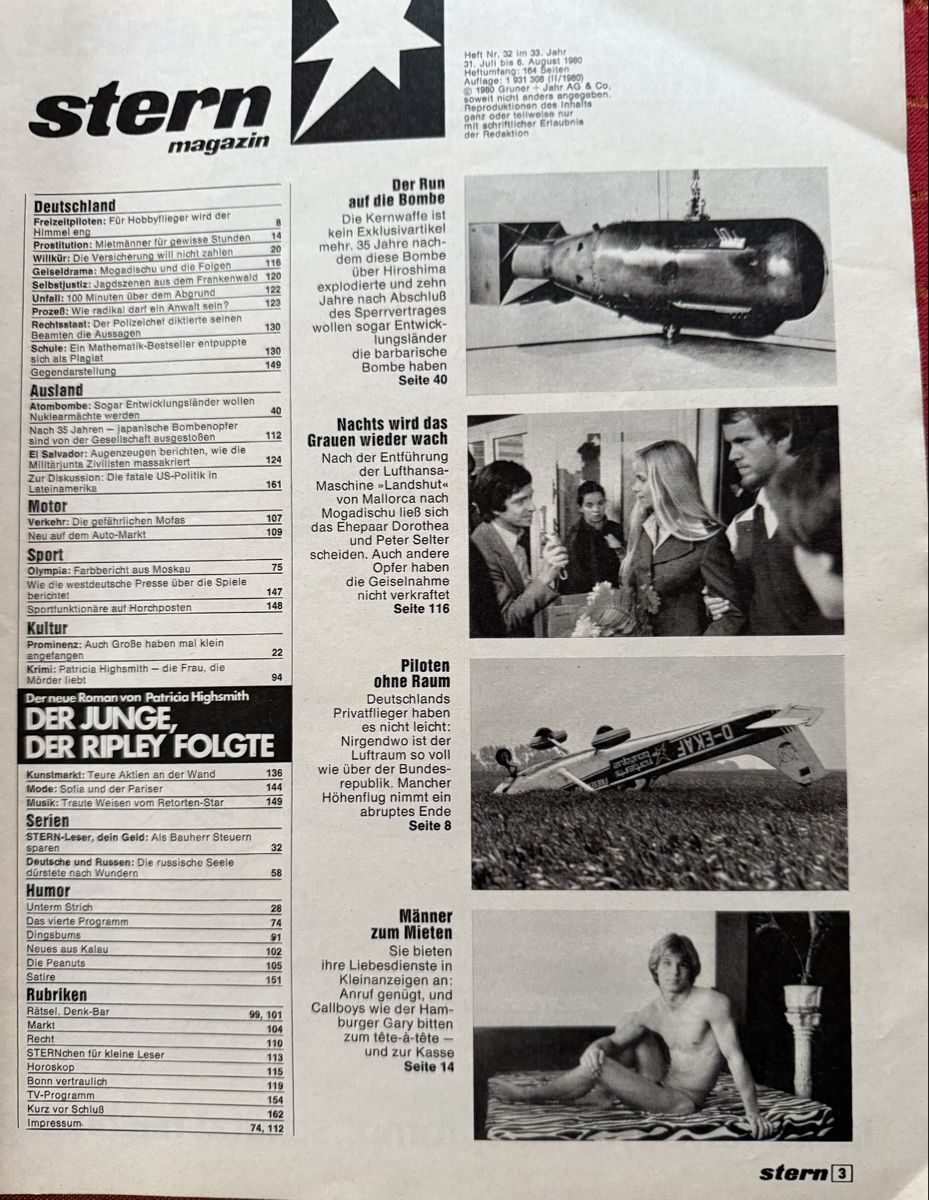 Zeitschriften & Magazine: STERN -31.Juli 1980- Zeitschrift – Gebraucht aus hunzenschwil von Oldipark 1