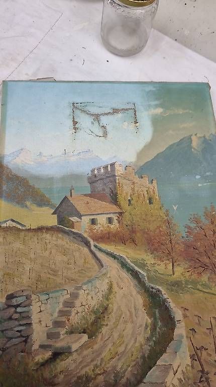 Dipinti: Restaurateur de tableaux  – Usato da Riex venduto da Ch100255 2