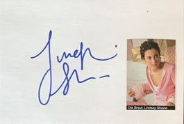 Lindsay Sloane Autogramm signiert Karte m.Bild 10x15cm