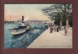 GENEVE - Bateau au Jardin anglais - 1919