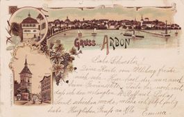 Arbon Litho AK 1899 von C.K.Z. Nr. 609a