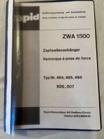 Bedienungsanleitung/Ersatzteilliste Rapid Treibachsanhänger