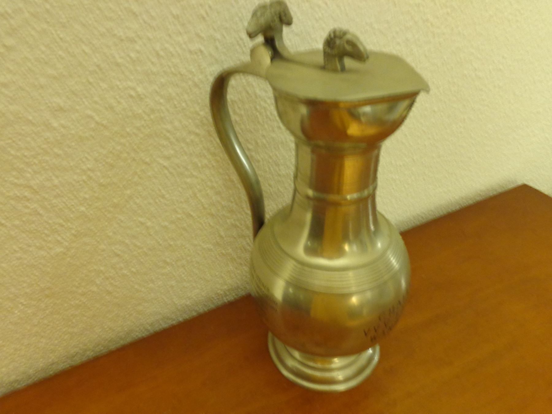 Caraffe: Echte Walliser Zinnkannen, Zinnbecher – Nuovo (secondo la descrizione) da Esslingen venduto da trendypower 3