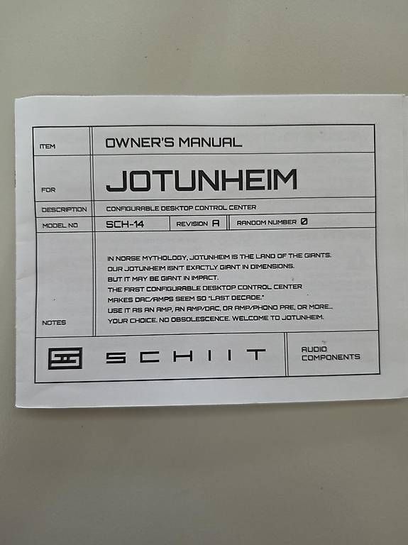 Verstärker: Schiit Jotunheim Gen 1 SCH-14 mit DAC Silber – Gebraucht aus Buchs SG von Macor88 4