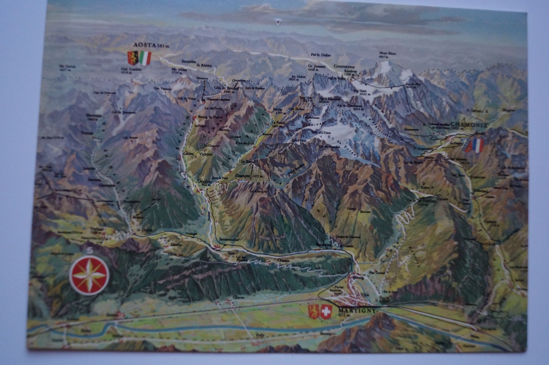 Cartoline postali: Martigny, Panorama – Usato da Scheid venduto da dirauls