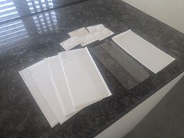 Samsung Schutzfolien Glas 5 Stück neu