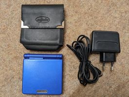Gameboy Advance SP Blau + Zubehör | Nintendo GBA
