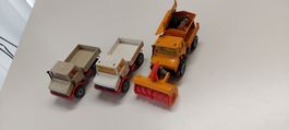 Spielzeug SIKU Unimog Schneepflug Streuwagen Konvolut gut