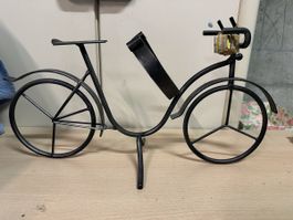 Porte-bouteille vélo métal déco 40cm 🖤🚲🖤