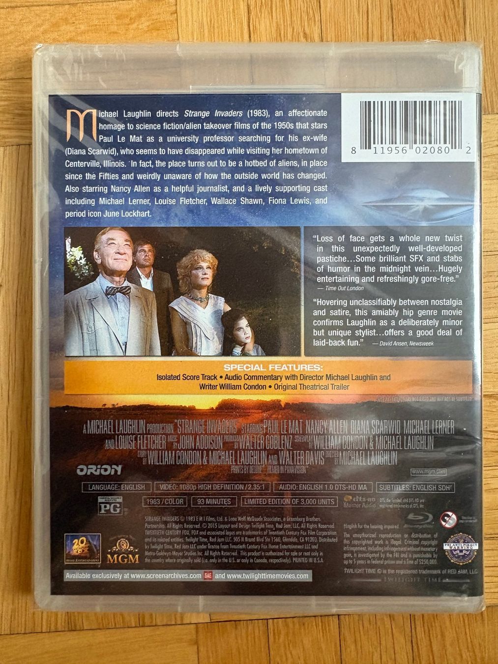 Tutti i DVDs: Strange Invaders - mit Booklet - Twilight Time - Blu-ray – Nuovo e nell'imballaggio originale da Zürich venduto da Malcom 1