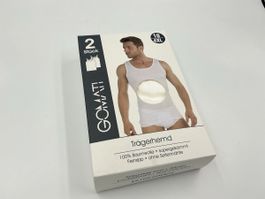 Trägerhemd weiss, 100% Baumwolle, 4XL - neu