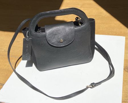 Handtasche Tasche Leder schwarz