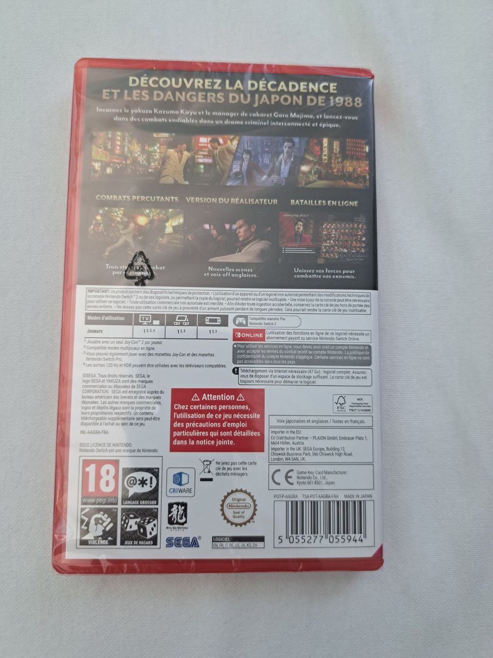 Sega Giochi: Yakuza 0 Director's Cut Switch 2 Neuf – Nuovo e nell'imballaggio originale da Genève venduto da eng_7ylp 1