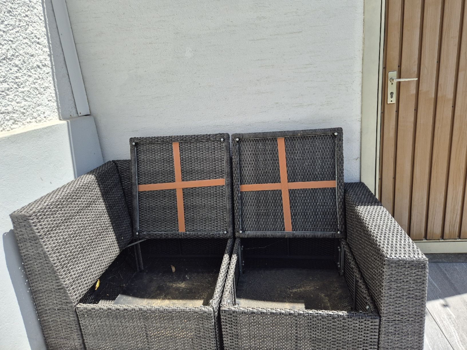Divani: IKEA Rattan Sitzlounge, anthrazit – Usato da Thun venduto da tri-tra-trio 3