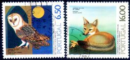 1980 PORTUGAL NATURSCHUTZ 2 MARKEN GESTEMPELT - 1-53