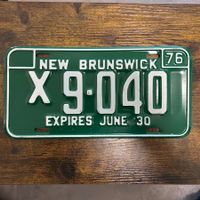 🇨🇦 1976 Vintage Autonummer - New Brunswick X9040 - Kanada