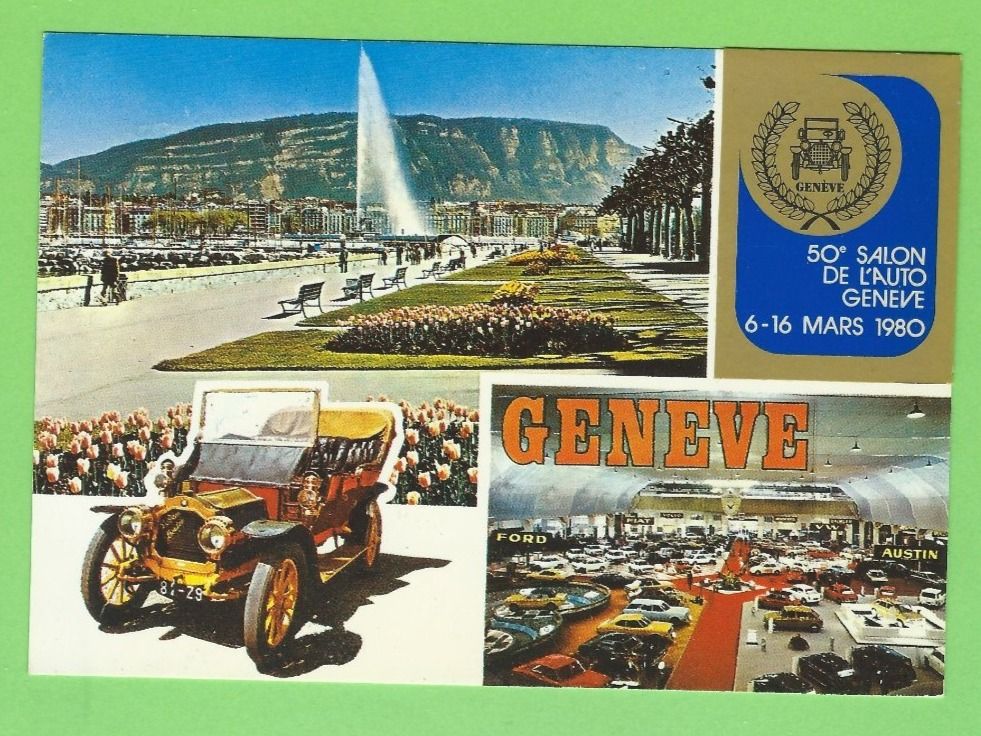 Cartoline postali: 50. Salon de L´Auto Geneve – Usato da Zürich venduto da t24_de