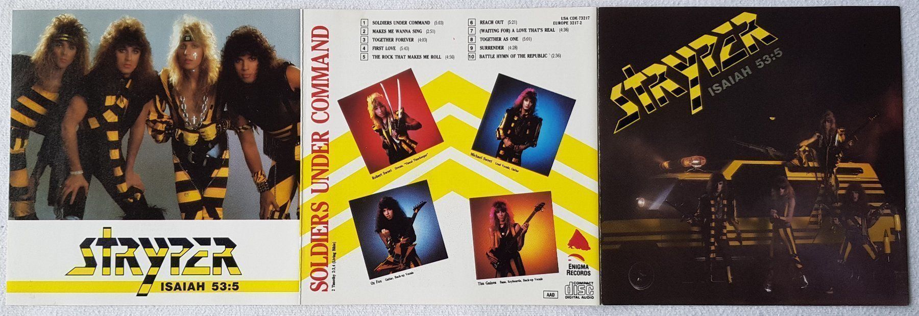 CD: Stryper – Soldiers Under Command - 1986 - US First Press – Usato da Uster venduto da Zardodel 4