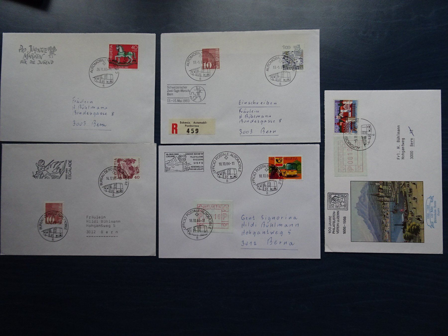 Timbri: Automobil-Postbüro Stempel Nr. 6 – Usato da Aadorf venduto da Chnorli-Furz