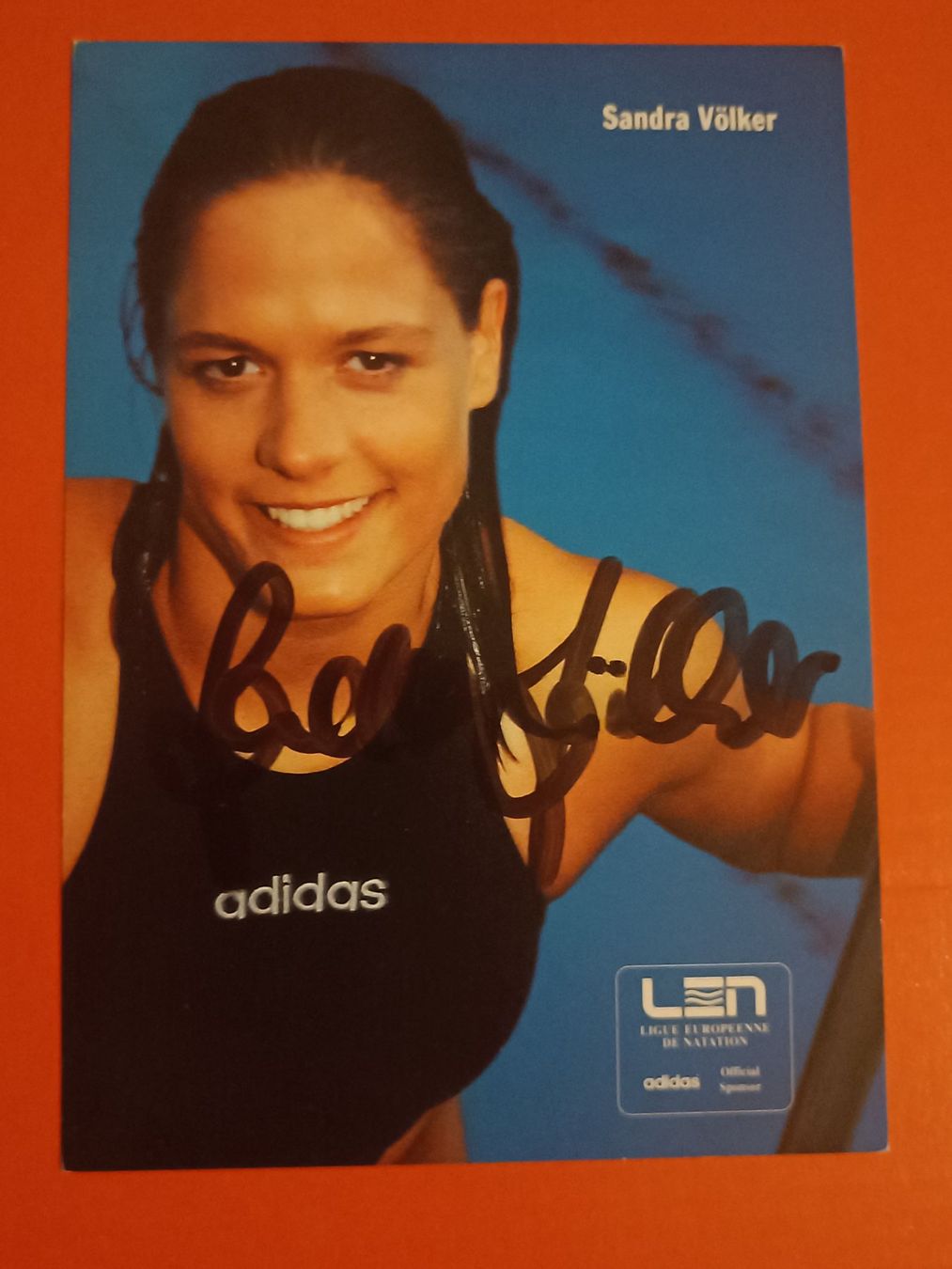 Autogramme: Sandra Völker - deutsche Schwimmerin – Gebraucht aus Menziken von Artographs