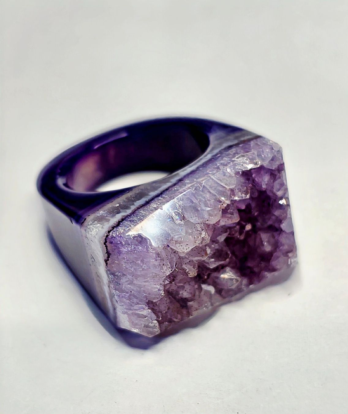 Anelli: Amethist Druse fullstone Fingerring – Nuovo (secondo la descrizione) da Zürich venduto da benedikt12 1