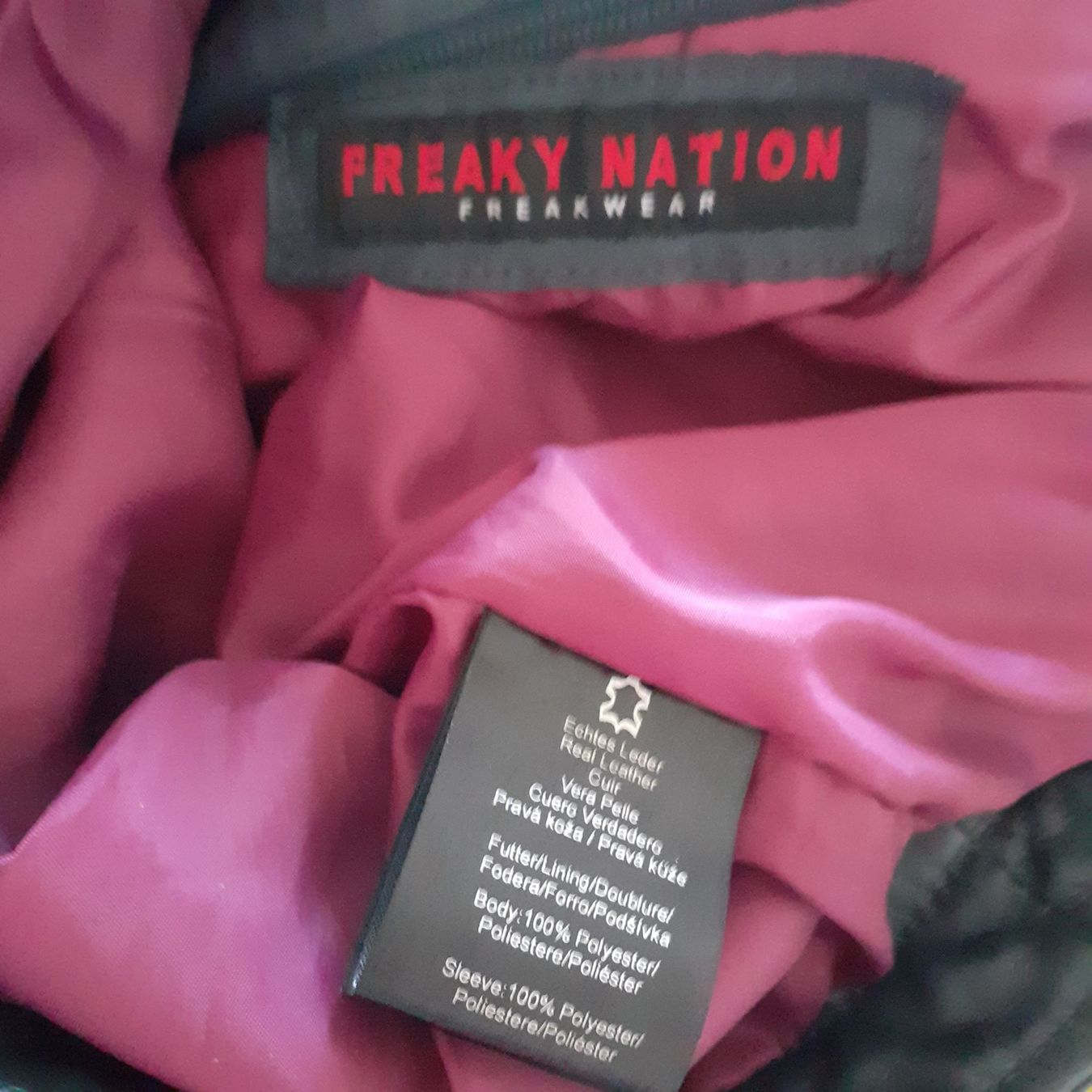 Giacche: Freaky Nation Lederjacke mit Kapuze, S – Usato da Bern venduto da Solarsystem 9
