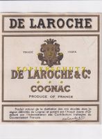 Etikette - Cognac De Laroche /bd