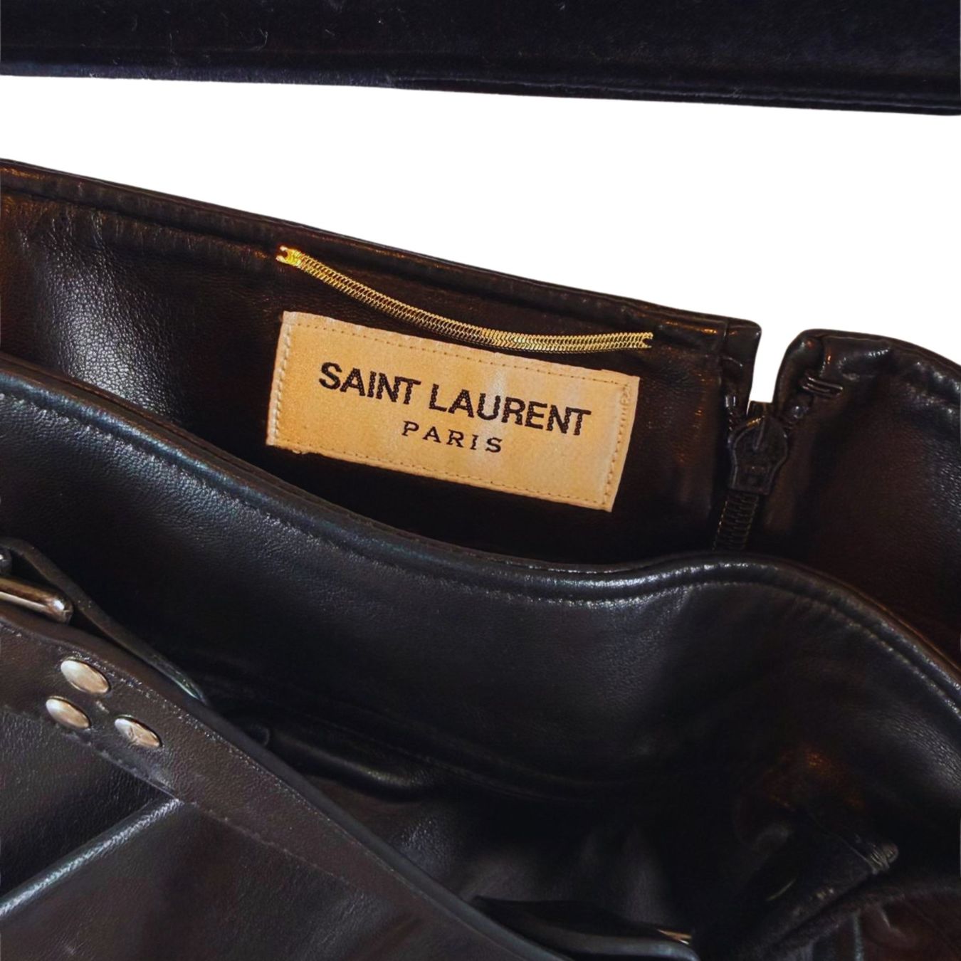 Saint Laurent Gonne: Saint Laurent Mini Lederrock, Gr. EU 36, neuwertig – Nuovo (secondo la descrizione) da Oberarth venduto da SSS. 5
