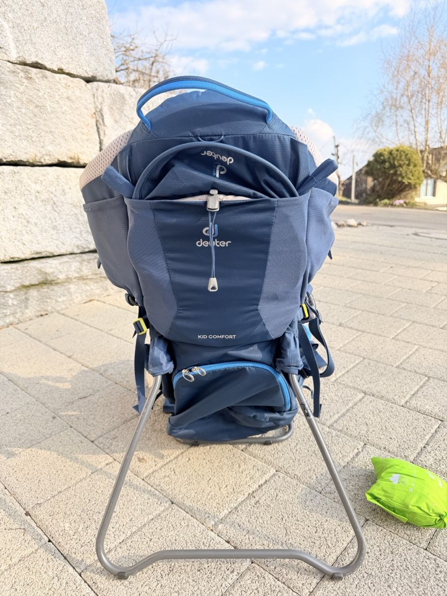 Deuter Marsupi portabebè: Deuter Kid Comfort Kindertrage, blau – Usato da Oberengstringen venduto da wel_f8g7