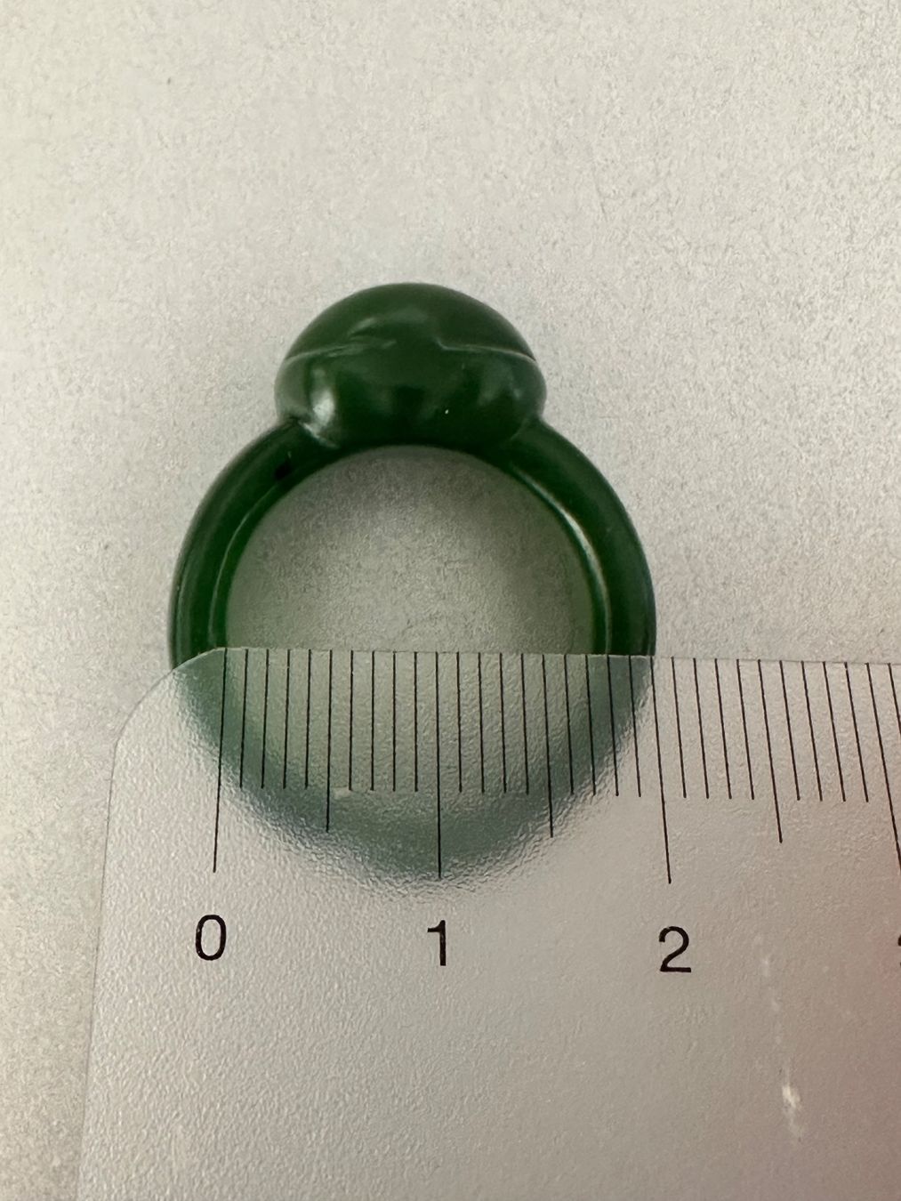 Anelli: Wunderschöner Katzenring aus grünem Jade – Usato da Onex venduto da Joliechose6 4