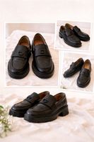 COACH Loafer – Grösse 36, schwarz – Leder – chunky