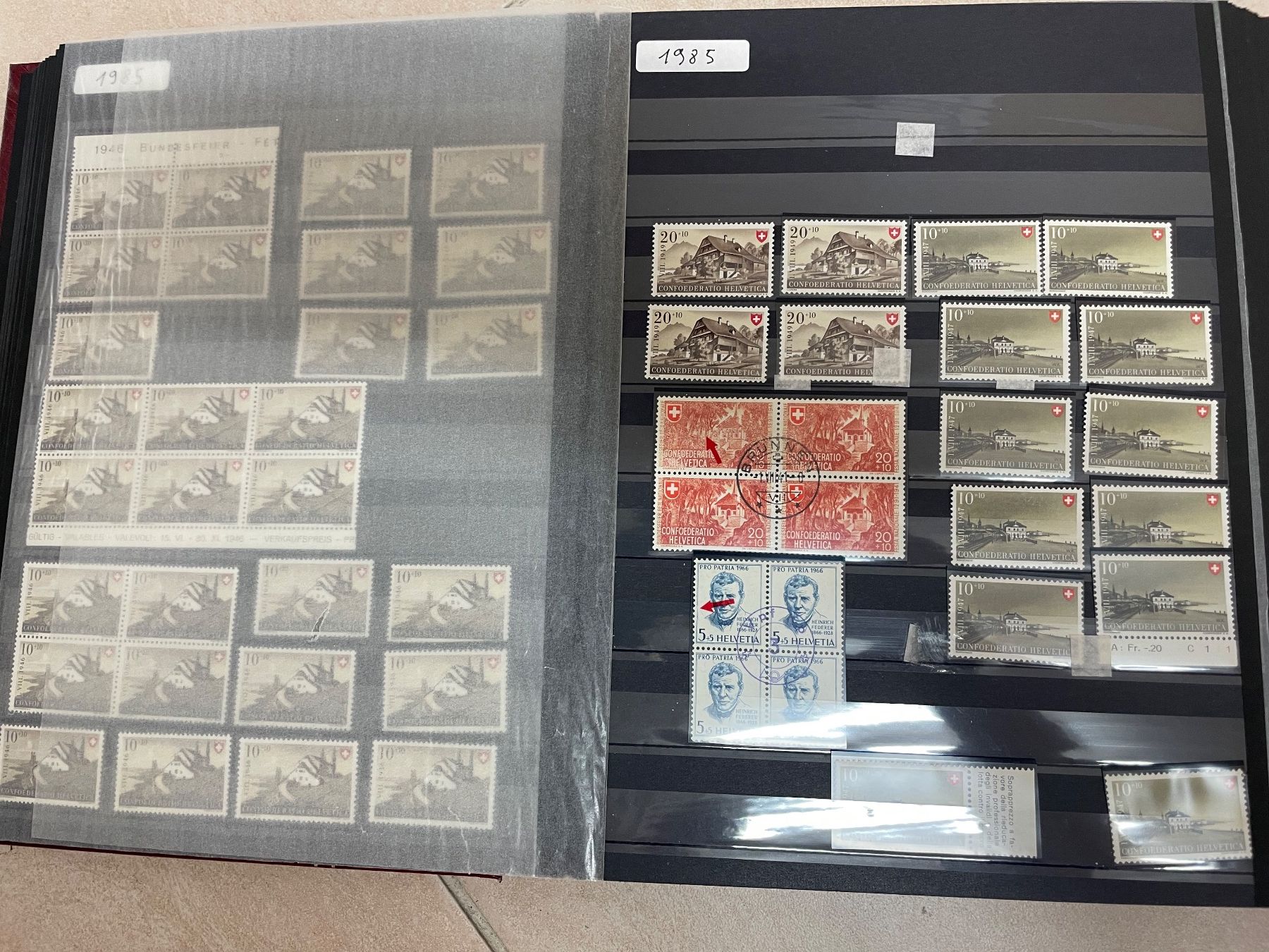 Alle Briefmarken: Alb. Linder 64 p. PP** – Gebraucht aus Sonceboz-Sombeval von Comment2 6