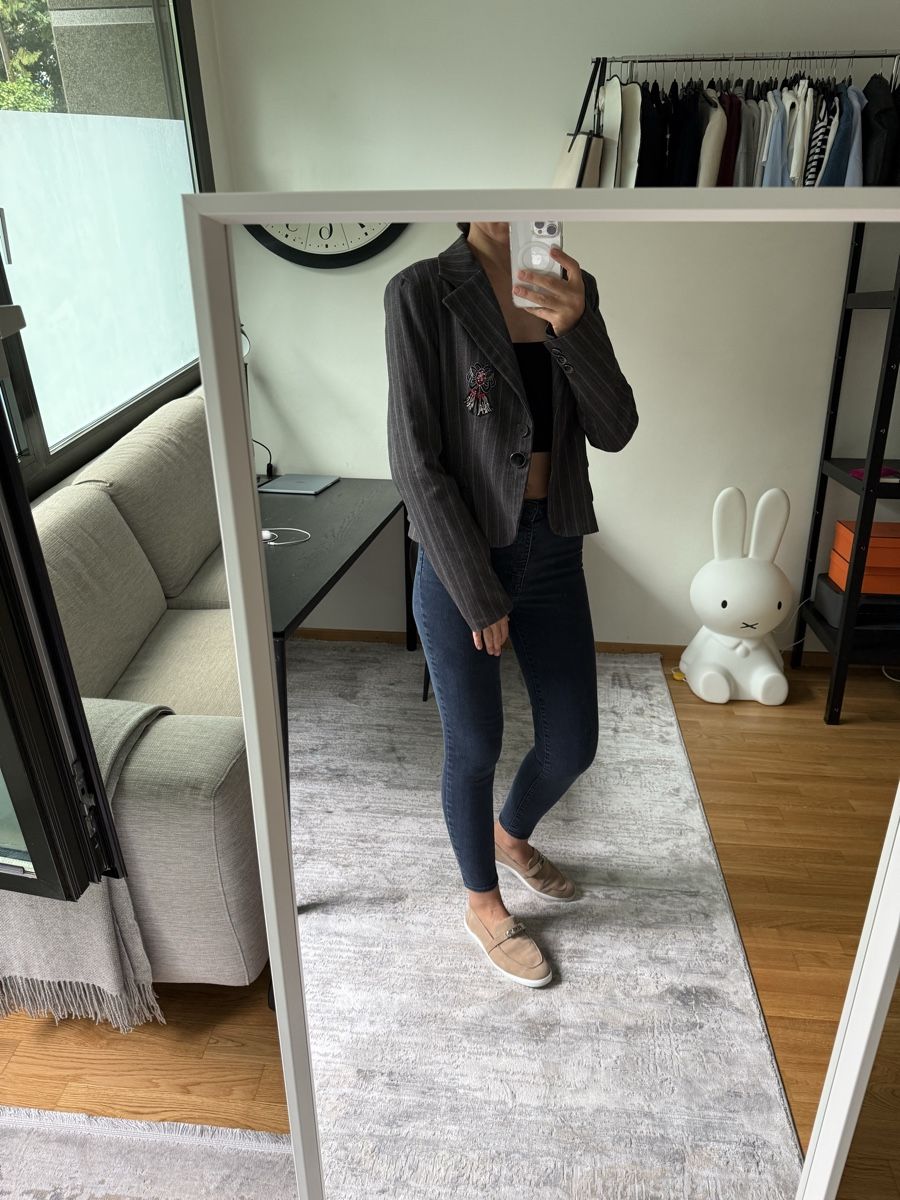 Morgan Giacche: MORGAN grey blazer  (size M) – Nuovo (secondo la descrizione) da Genève venduto da fat_5zzp 5