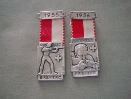 2 Abzeichen - S.S.V. / S.S.C. - 1955 / 1956