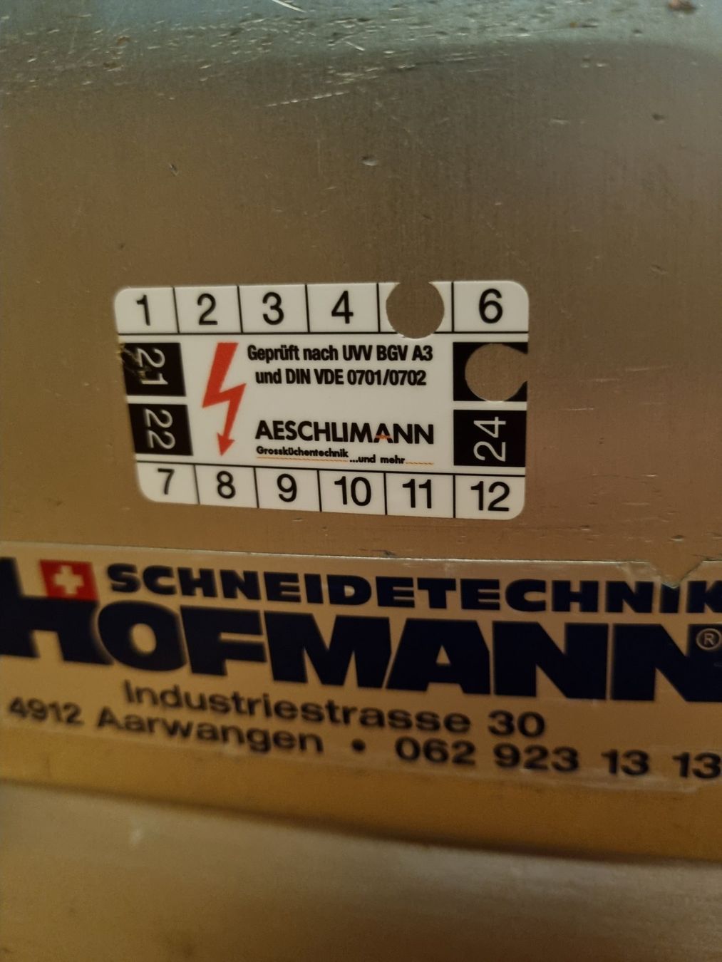 Küchengeräte: Aufschnittmaschine Gastroline / Hofmann – Gebraucht aus Bern von porcini80 2