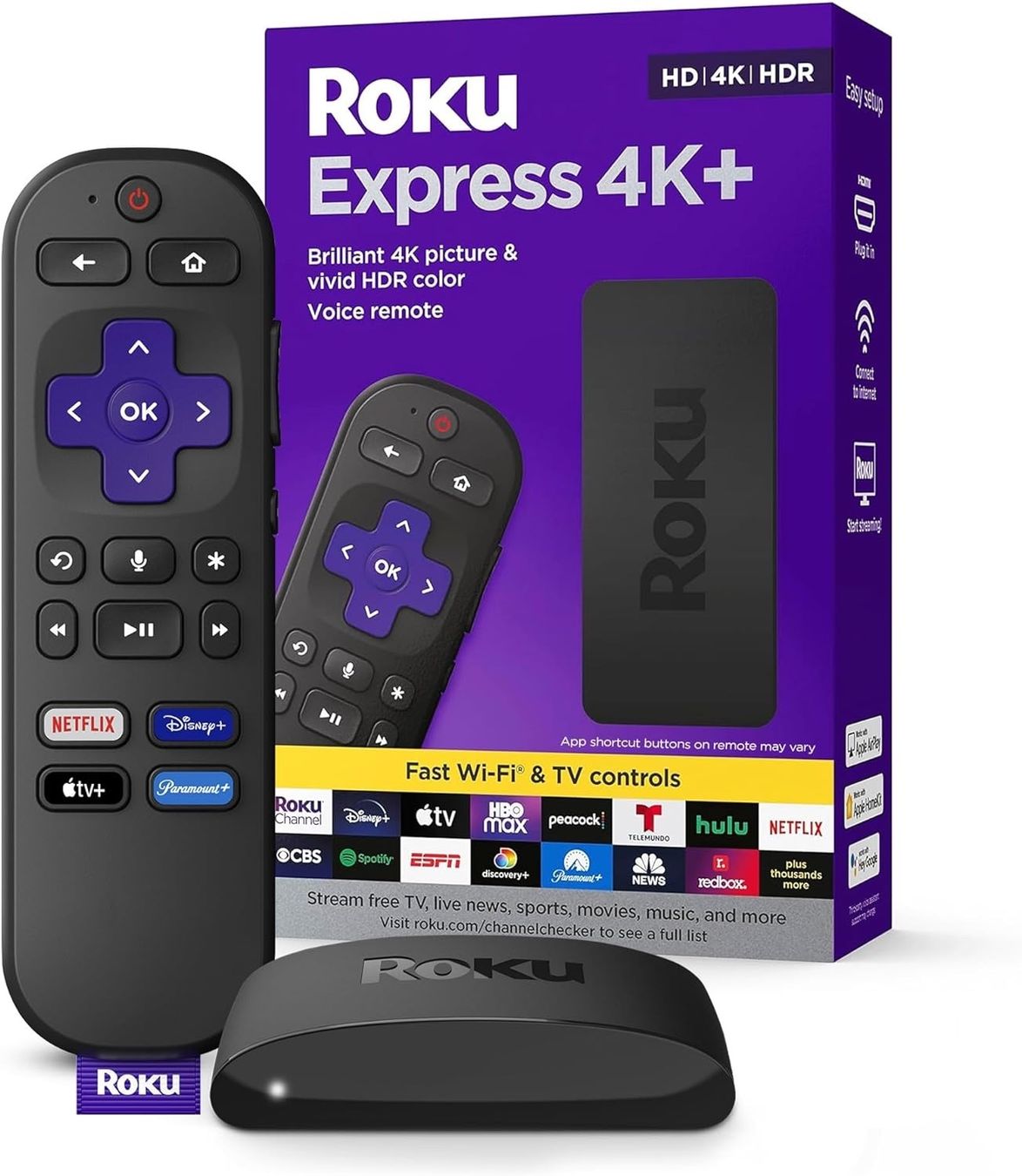 Systèmes audio & multimédias: Roku Express 4K+ – Neuf avec emballage d'origine à Schlieren par electropolis.ch